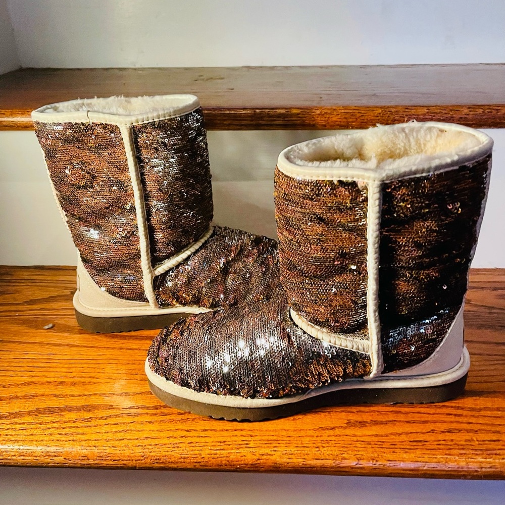 Ugg sequin/glitter boots